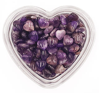 Soul-Raising Session Talisman - Small Amethyst Heart