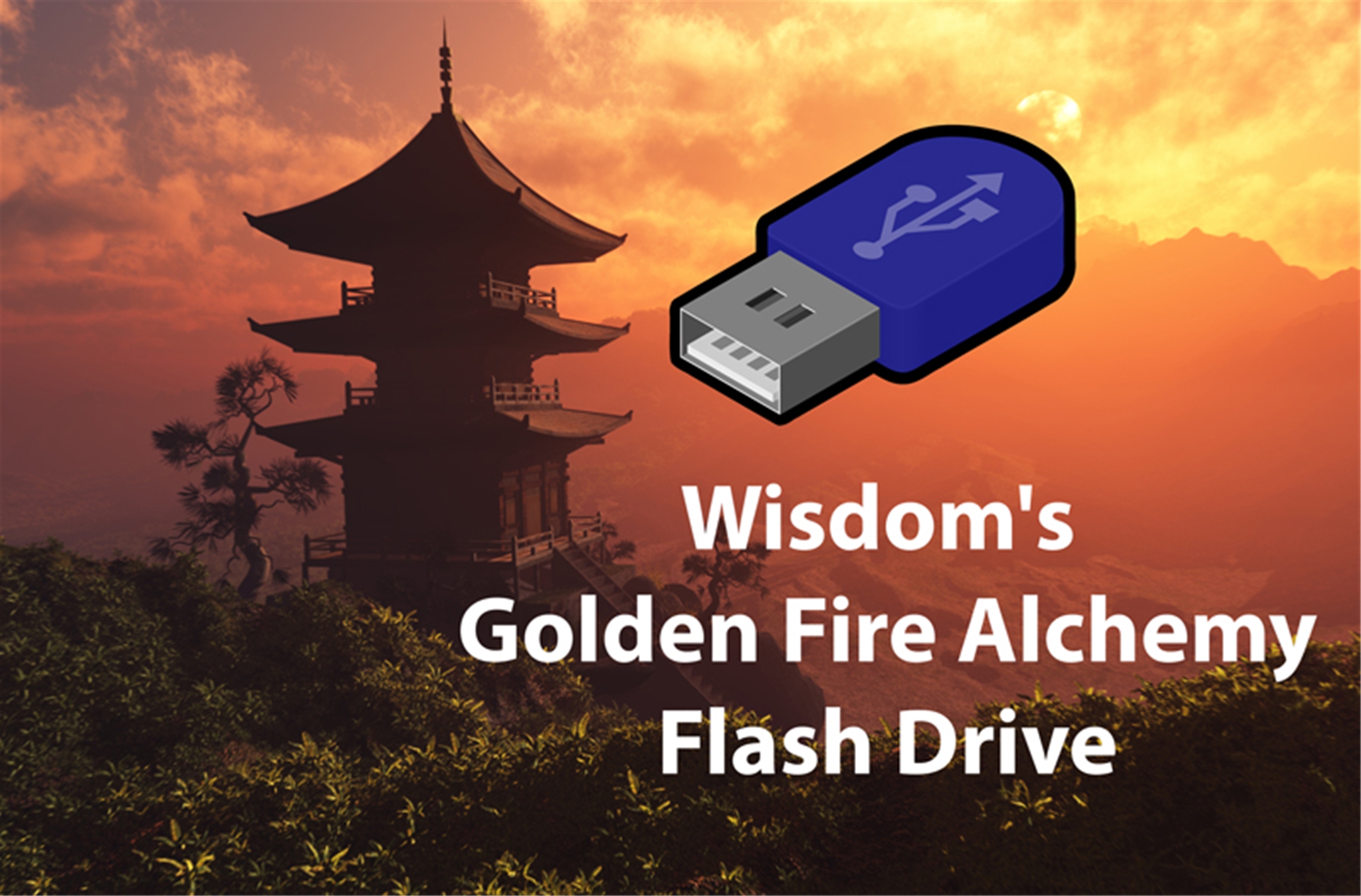 Wisdom's Golden Fire Alchemy - USB Flash Drive