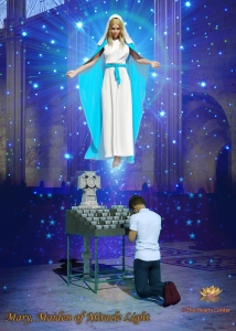 Mary, Maiden of Miracle Light 5x7