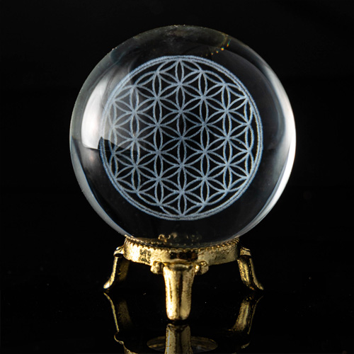 Glass Sphere - Flower of Life