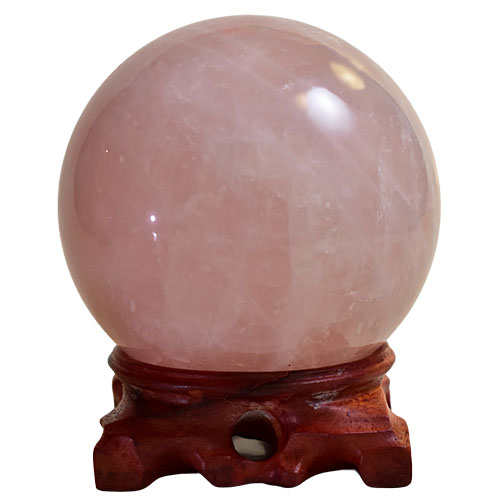 3.5 Inch Rose Quartz Sphere