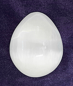Selenite Eggs Blessed by Omega